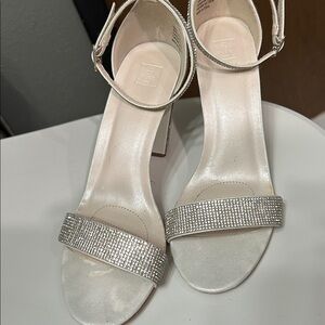 Elegant Silver Women's Heels